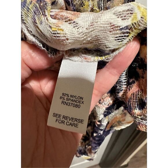 Lace boho romantic flowy duster cardigan kimono S/M oversized - Picture 8 of 8